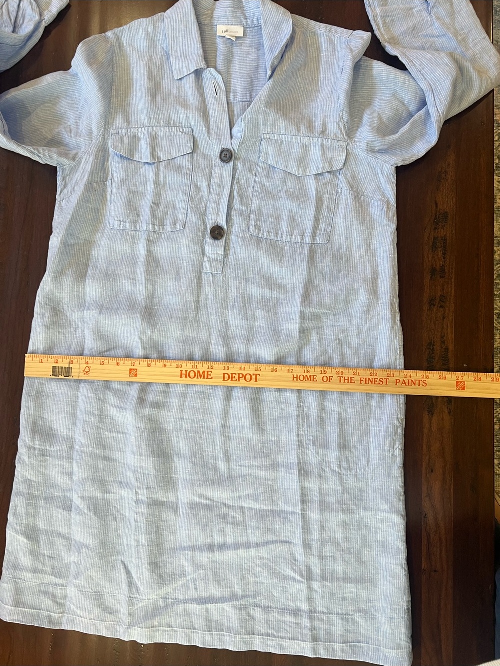 J. Jill Light Blue Linen Dress - Picture 5 of 8